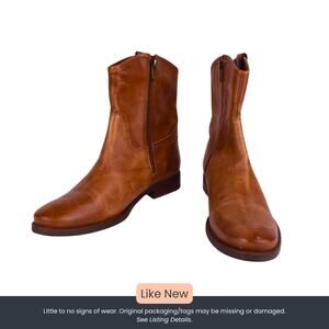 Vince Camuto Women's Leather Ankle Boot – Cognac / Tan – Size 11M